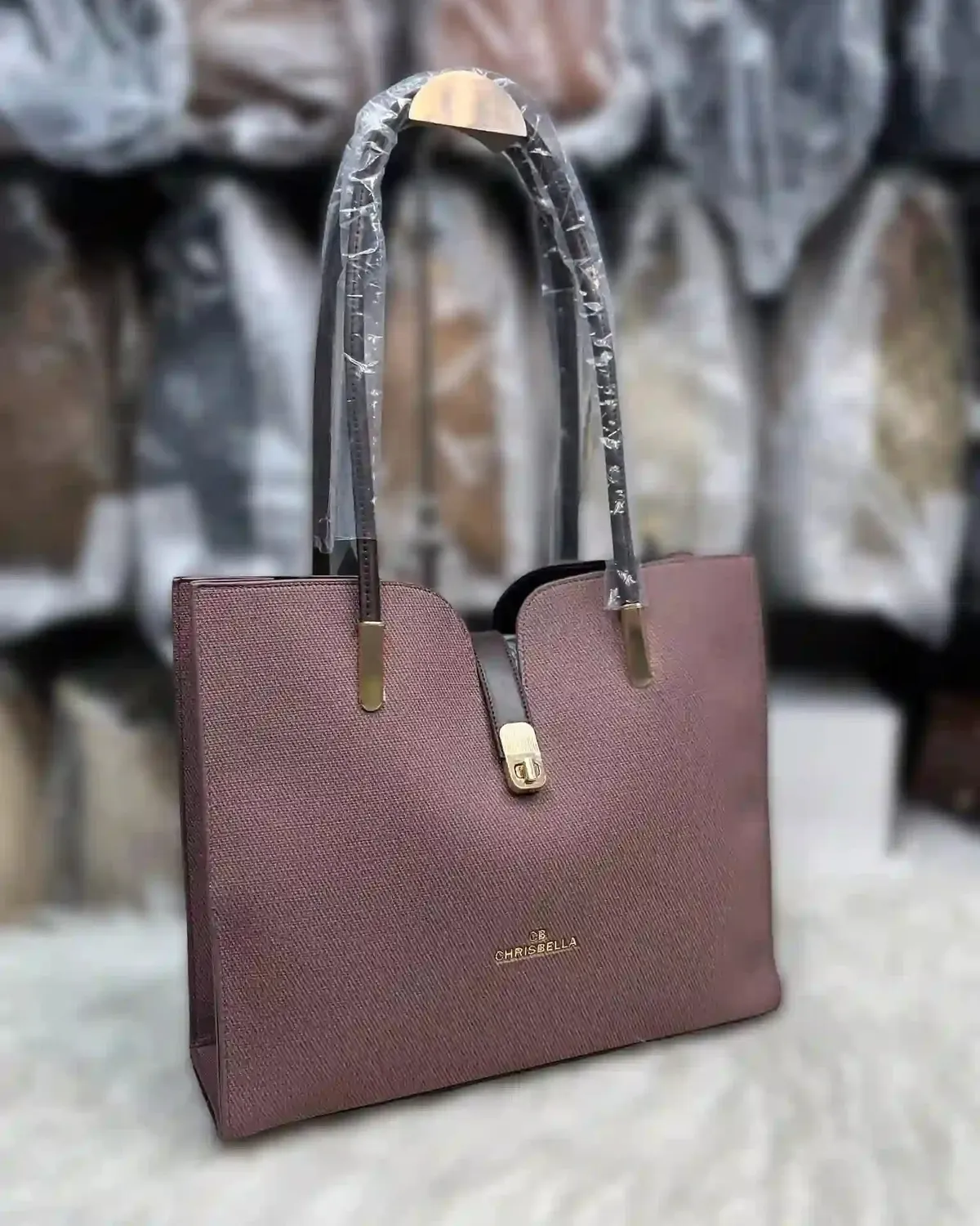 S Lock Design Beautiful Tote Bag