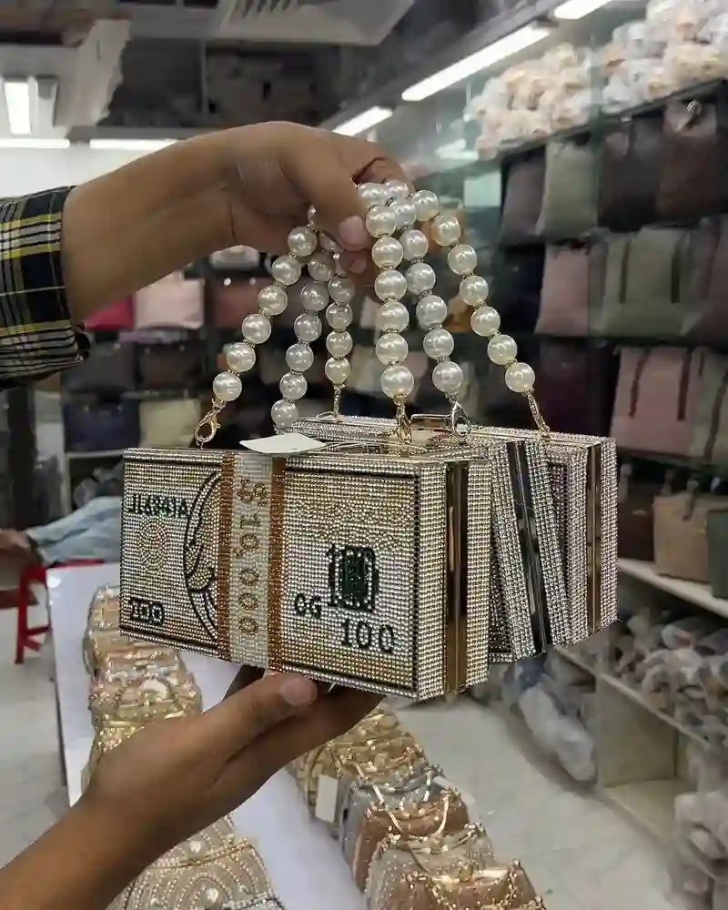 Dollar Party Purse (With Pearl Handle)