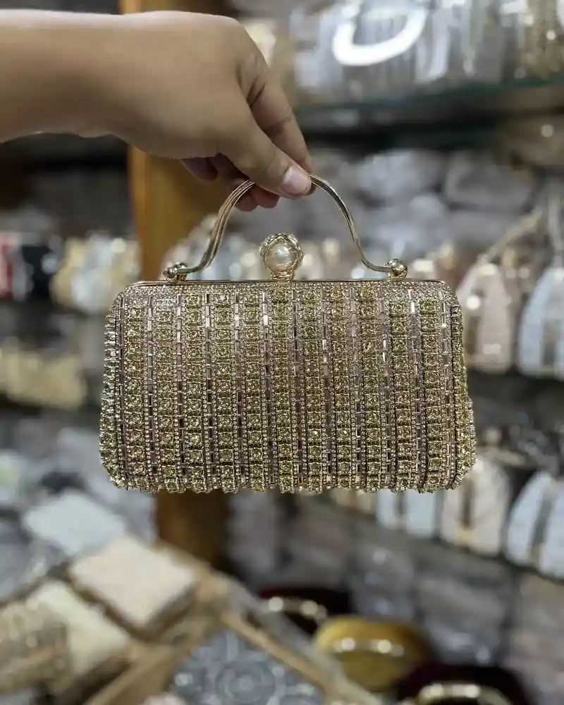 Crystal stone party bag